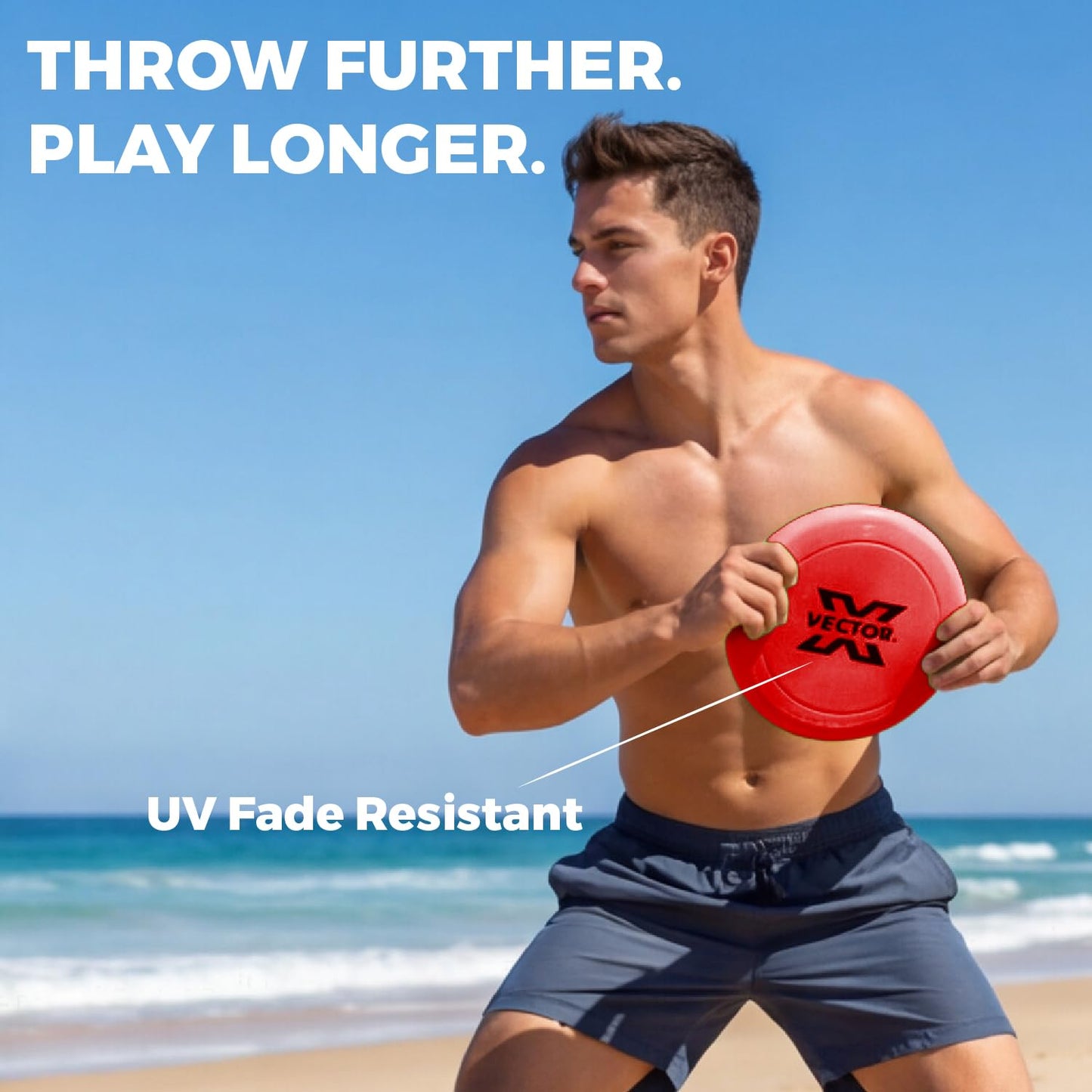 Vector X Flying DISC Frisbee  | Durable & Soft Outdoor Throwing Disc for Kids, Adults & Pets