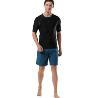 Speedo AM Short Sleeve SunTop – Men’s UV Protection Swim Top, Quick Dry Stretch Swimwear Rashguard for Training & Water Sports - Best Price online Prokicksports.com