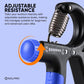 Solpro SHG-046 FirmFlex Adjustable Hand Grip Strengthener – 5-60kg Resistance, Ergonomic Grip, Forearm & Finger Strengthener with Mechanical Counter, Home Gym Rehab - Best Price online Prokicksports.com