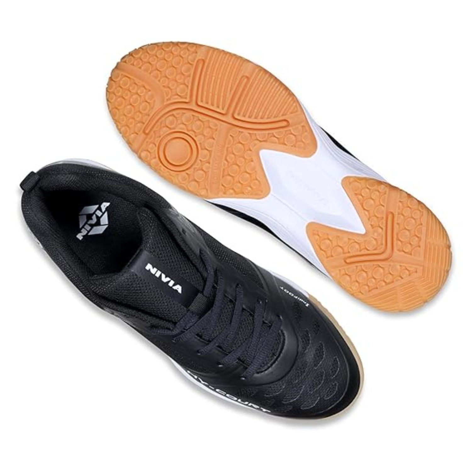 Nivia HY-Court 2.1 Badminton Shoes for Men | Non-Marking Sole | Cushioned Insole | Breathable Mesh | Lightweight Design - Best Price online Prokicksports.com