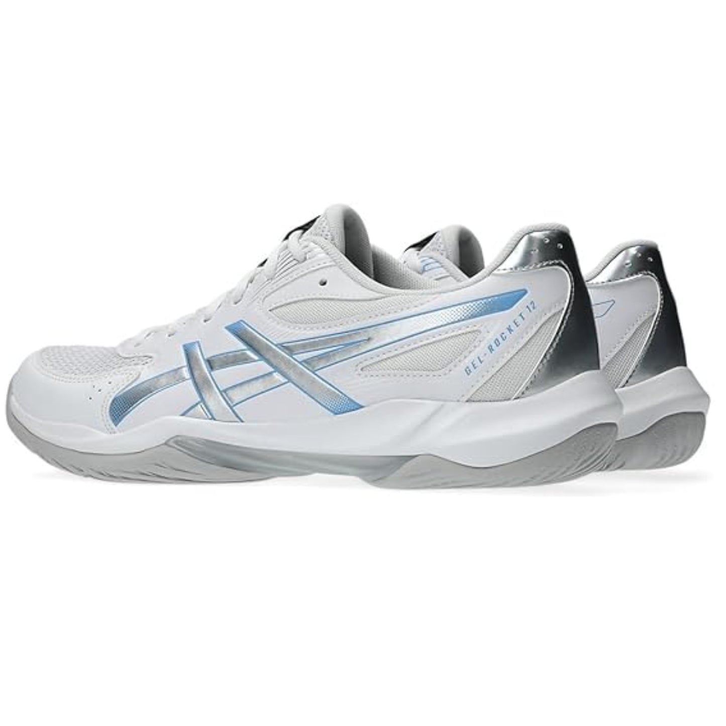 ASICS Gel Rocket 12 Badminton Shoes | Non-Marking Indoor Court Shoes with GEL Cushioning, TRUSSTIC Stability, Breathable Mesh, Quick-Dry Lightweight Performance - Best Price online Prokicksports.com