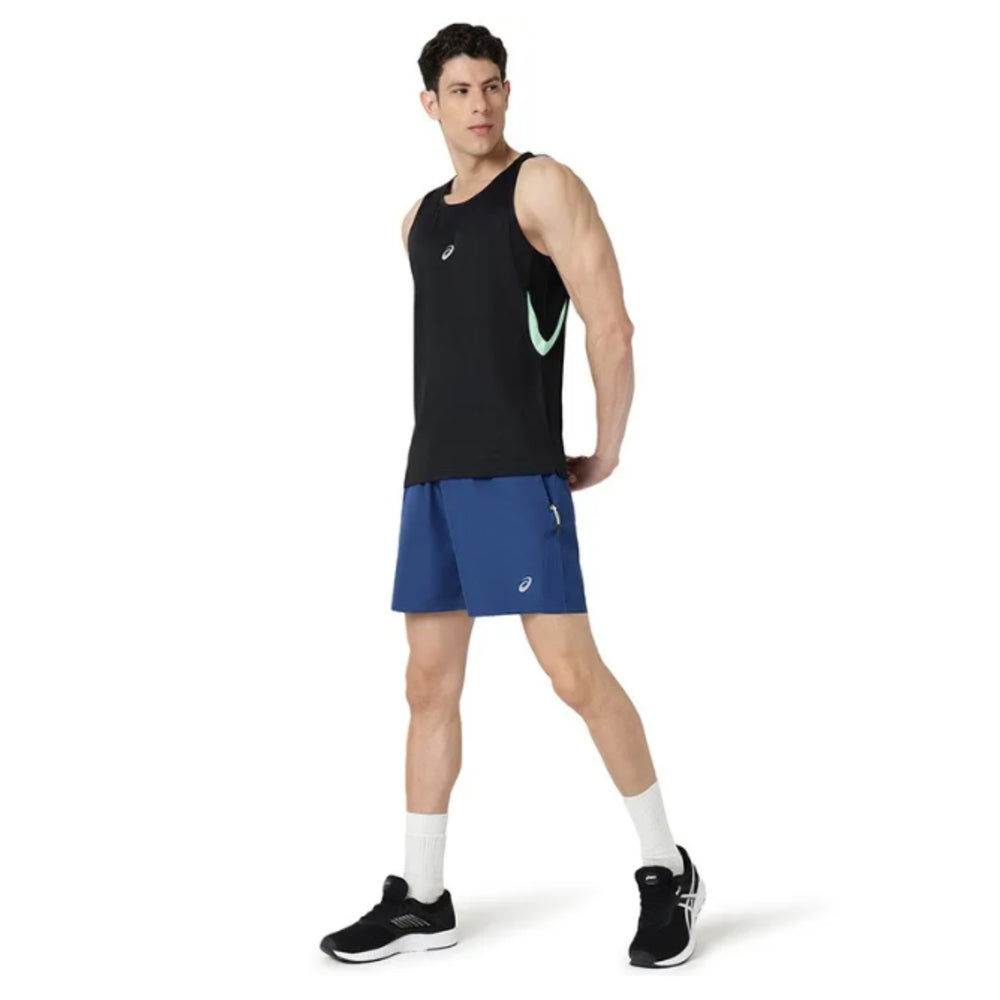 ASICS Panel Detail Sleeveless Top for Men | Sports Sleeveless T-Shirt - Best Price online Prokicksports.com