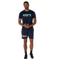 ASICS Hex Graphic Tee Men T-Shirt Roundneck | Breathable Printed Sports Tee for Training & Casual Wear - Best Price online Prokicksports.com