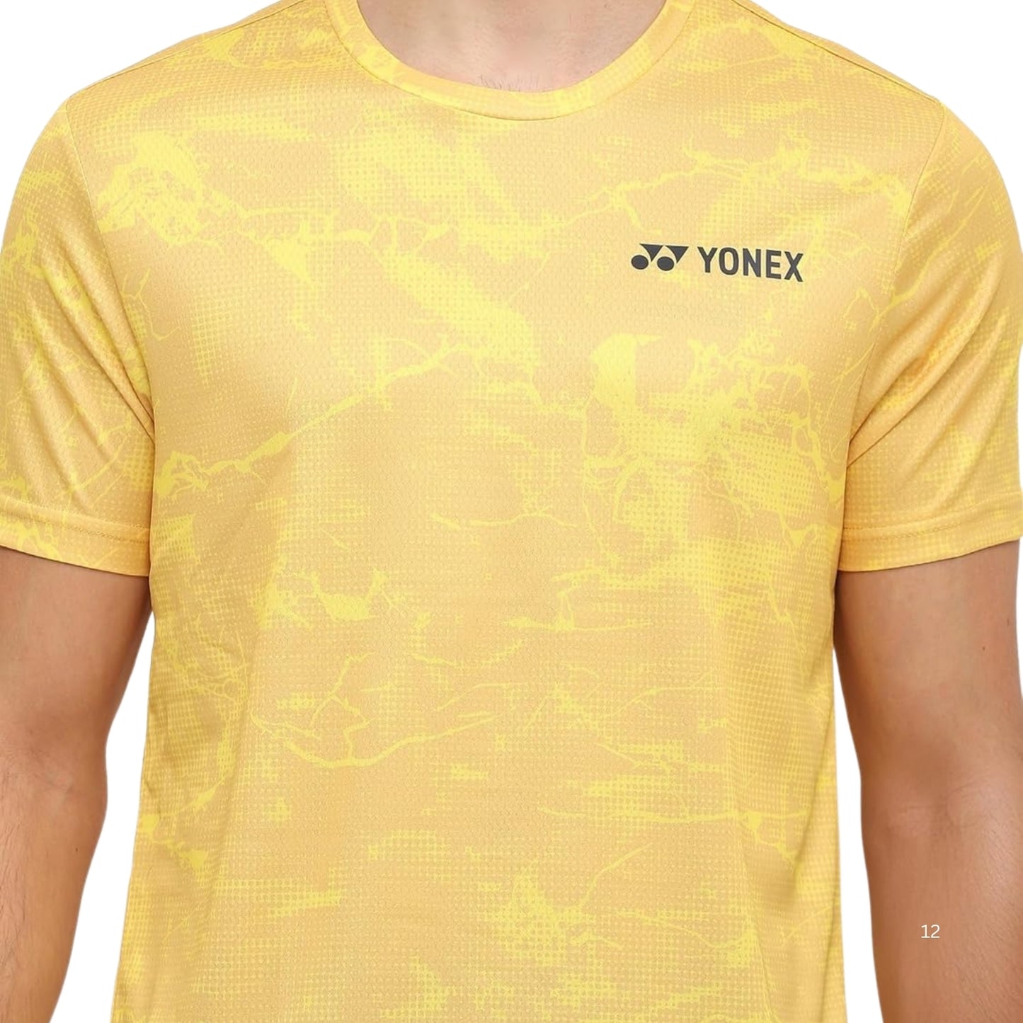 Yonex 2963 Men’s Round Neck T‑Shirt – TruDry Quick‑Dry Polyester, Lightweight & Breathable Essentia 3 Badminton/Tennis Tee - Best Price online Prokicksports.com