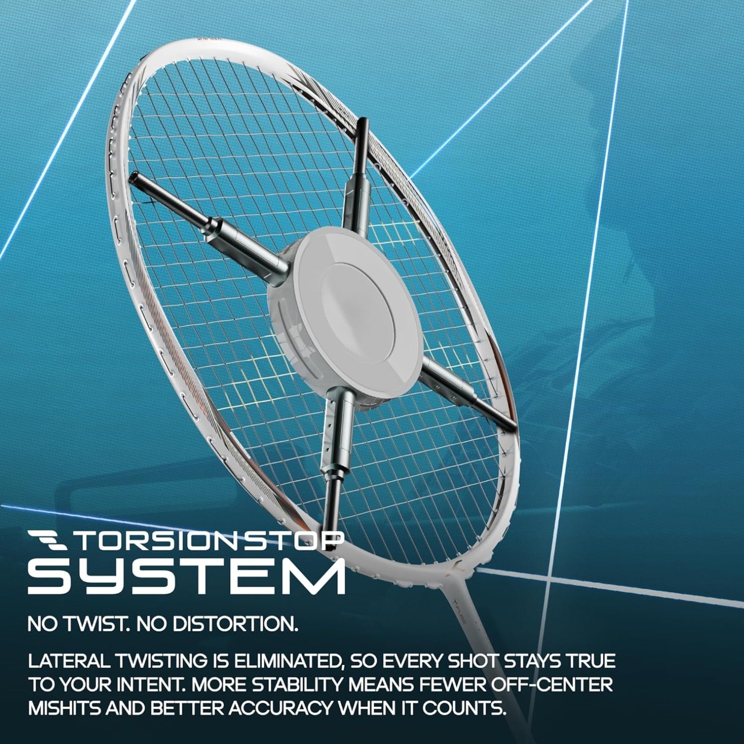 Hundred Hyfonic Lazer Strung Badminton Racquet | Carbon Fibre Frame with Dual Aerodynamic Technology | Precision Control Series - Best Price online Prokicksports.com