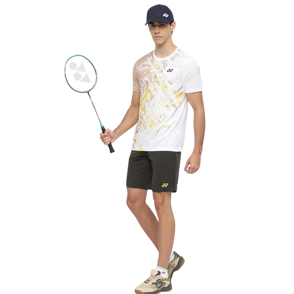 Yonex 2965 Men’s Round Neck T‑Shirt – TruDry Quick‑Dry Polyester Essentia 3 Badminton/Tennis Tee - Best Price online Prokicksports.com
