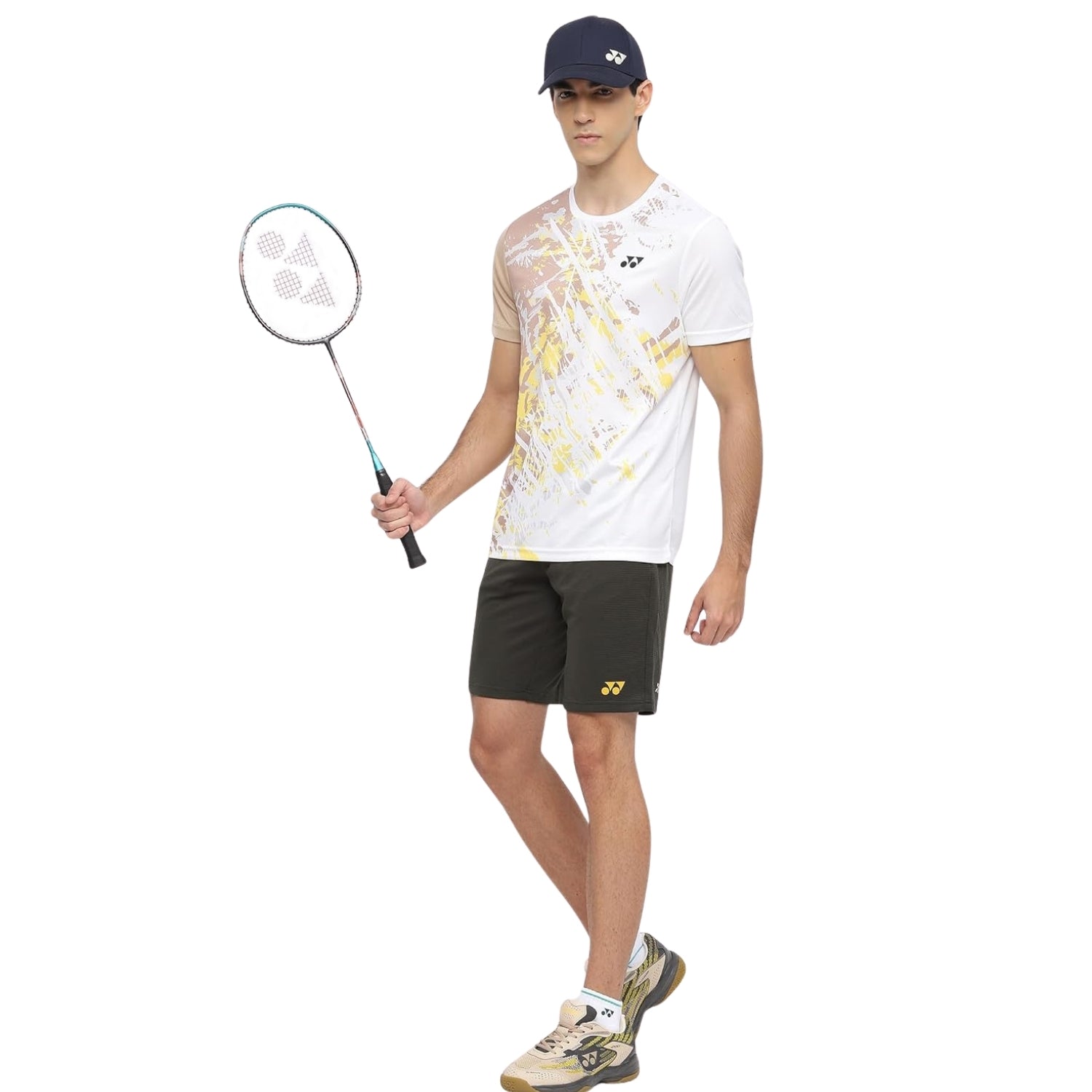 Yonex 2965 Men’s Round Neck T‑Shirt – TruDry Quick‑Dry Polyester Essentia 3 Badminton/Tennis Tee - Best Price online Prokicksports.com