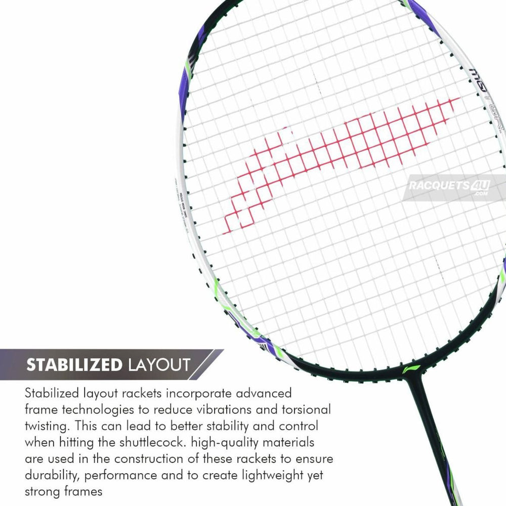 Li-Ning Halbertec Motor Unstrung Badminton Racquet – Power & Speed Performance Frame - Best Price online Prokicksports.com
