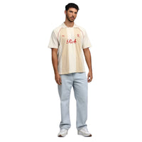 PUMA x RCB Striper Polo II Polo T-Shirt for Men | Classic Collar with Button Placket, Knitted Fabric & Official RCB Branding - Best Price online Prokicksports.com