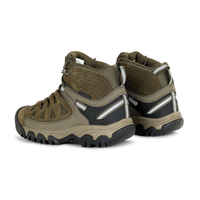 Waterproof Mid Ankle Hiking Shoes with Suede Upper (ET1113) | Synthetic Suede, EVA Cushioned Midsole, Deep-Lug Anti-Skid Outsole, Reflective Tape, All Season