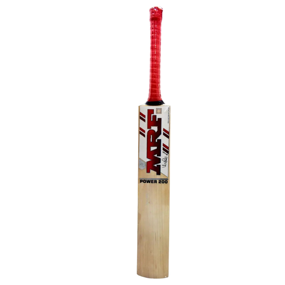 MRF Power 200 English Willow Cricket Bat – Short Handle, Professional Grade for Powerful Stroke Play - Best Price online Prokicksports.com