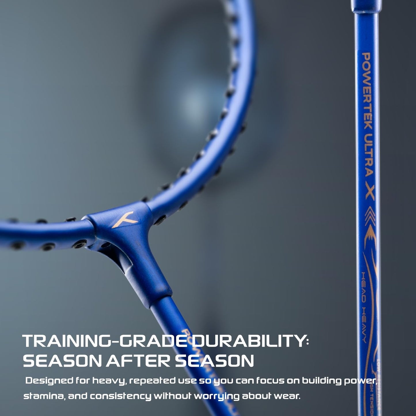 Hundred Powertek Ultra X Strung Badminton Set (2 Racquets) | Lightweight Aluminium Frame with Head-Heavy Balance, Full Cover | Beginner Friendly Combo Kit - Best Price online Prokicksports.com