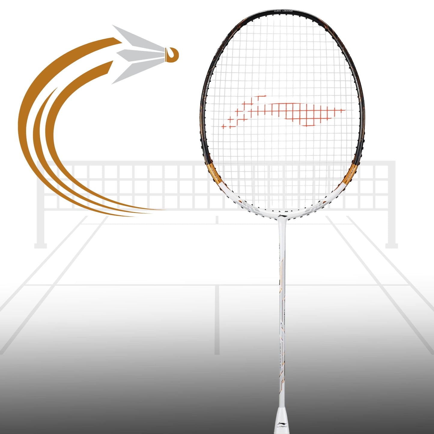 Li-Ning Tectonic 7 Full-Carbon Fiber Unstrung Badminton Racket | Lightweight | Head-Heavy Balance | High Tension | Professional Power & Control for Advanced Players