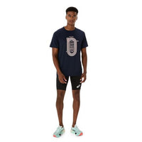 ASICS Track Graphic Short Sleeve Top & Armsleeves for Men | Breathable Training Tee with Arm Support - Best Price online Prokicksports.com