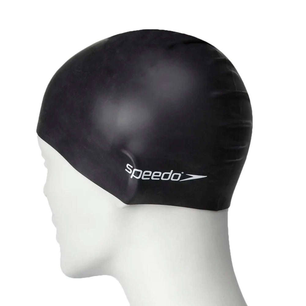 Speedo Flat Silicone Swim Cap – Adult Swimming Cap with Durable Stretch Fit, Tear-Resistant Silicone & Comfortable Hydrodynamic Design