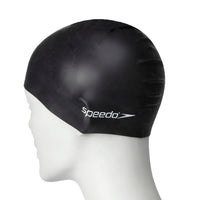 Speedo Flat Silicone Swim Cap – Adult Swimming Cap with Durable Stretch Fit, Tear-Resistant Silicone & Comfortable Hydrodynamic Design