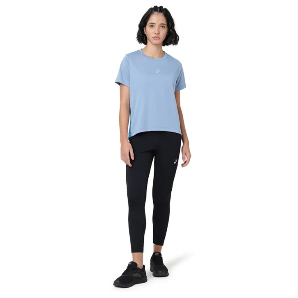 ASICS High Low AOP SS Top for Women | Round Neck Sports T-Shirt - Best Price online Prokicksports.com