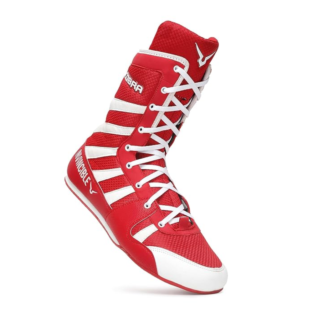 Invincible Cobra Boxing Shoes | Lightweight High-Top Design | Superior Grip & Ankle Support | Professional Boxing Footwear - Best Price online Prokicksports.com