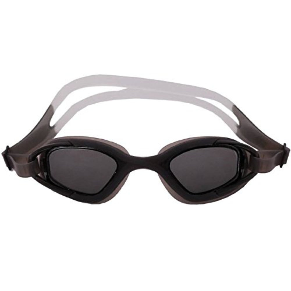 Viva 130 Sports Swimming Goggles – Black | Anti-Fog Goggles with Silicone Seal & Secure Double Strap Fit