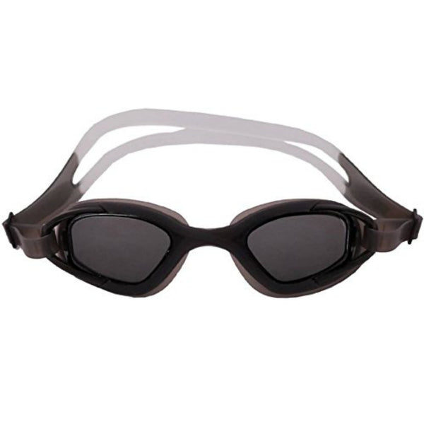 Viva 130 Sports Swimming Goggles – Black | Anti-Fog Goggles with Silicone Seal & Secure Double Strap Fit