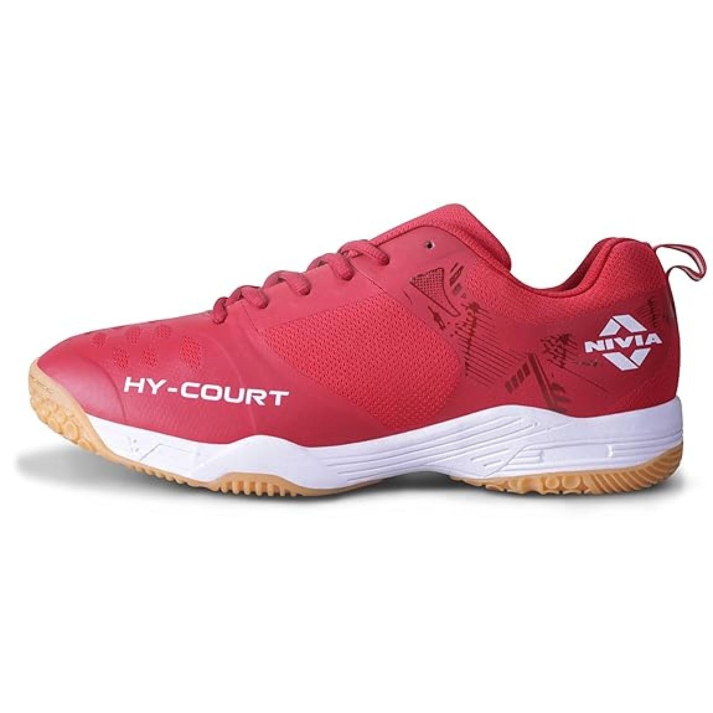 Nivia HY-Court 2.1 Badminton Shoes for Men | Non-Marking Sole | Cushioned Insole | Breathable Mesh | Lightweight Design - Best Price online Prokicksports.com