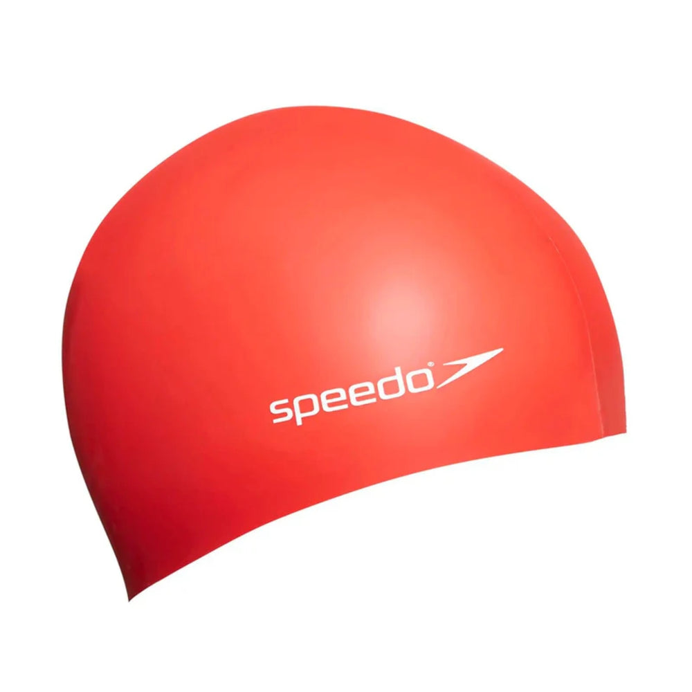 Speedo Flat Silicone Swim Cap – Adult Swimming Cap with Durable Stretch Fit, Tear-Resistant Silicone & Comfortable Hydrodynamic Design