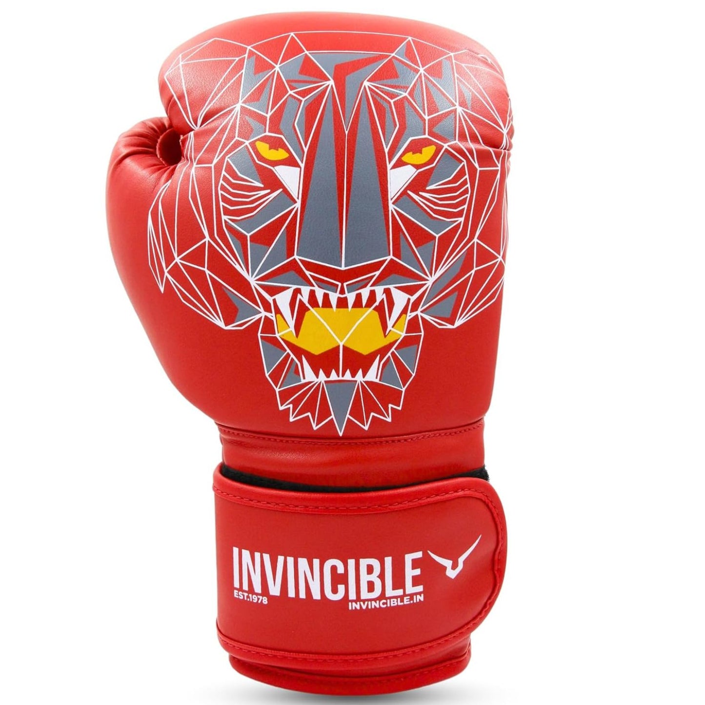 Invincible Limited Edition Combat Gloves – Tiger Print | Premium Synthetic Leather | MMA, Boxing, Kickboxing | Hook & Loop Closure – Men & Women - Best Price online Prokicksports.com
