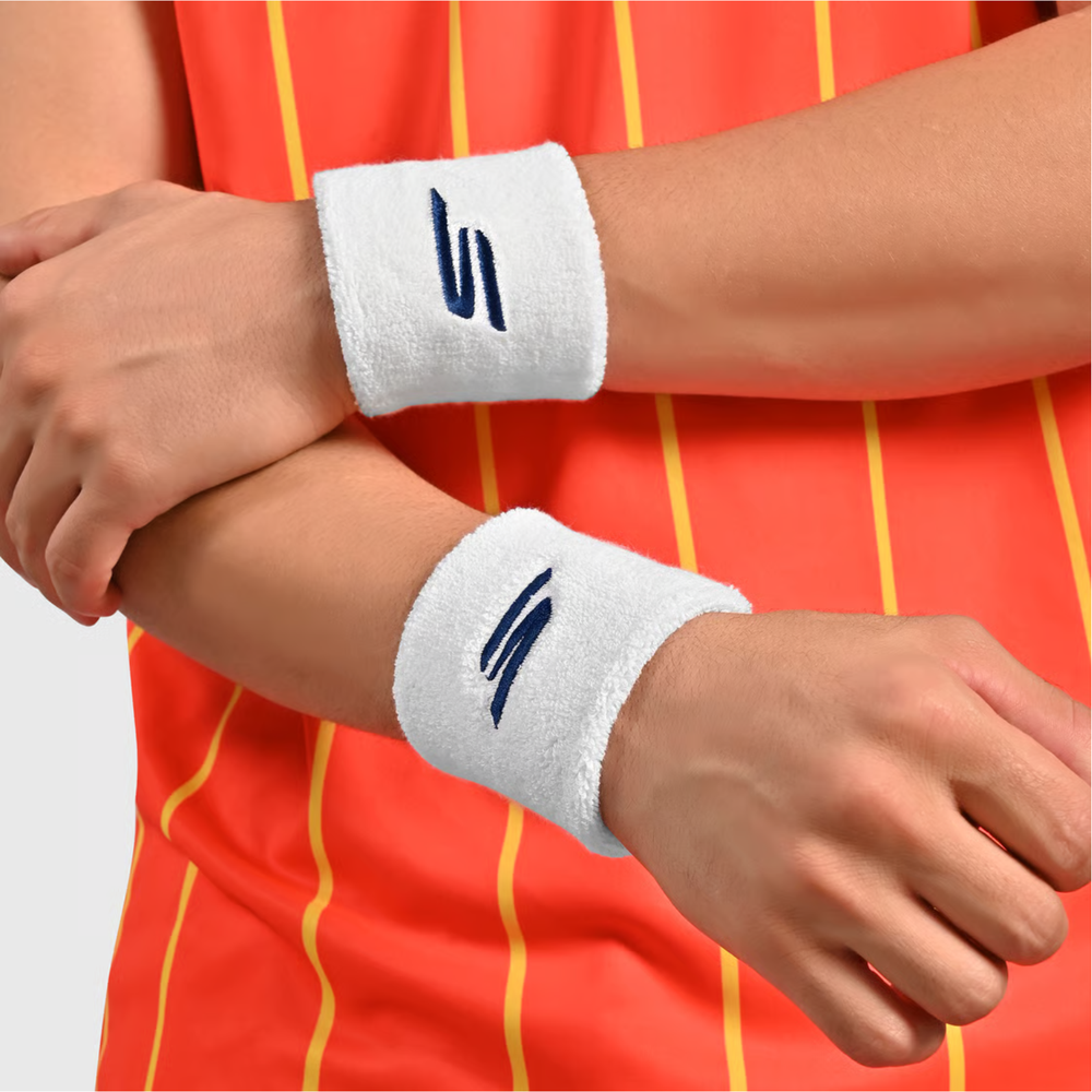 Skechers Performance Wrist Band (Pack of 1 Pair) | High-Absorbency Cotton Blend | Elasticated Sweatband for Gym, Tennis & Running - Best Price online Prokicksports.com