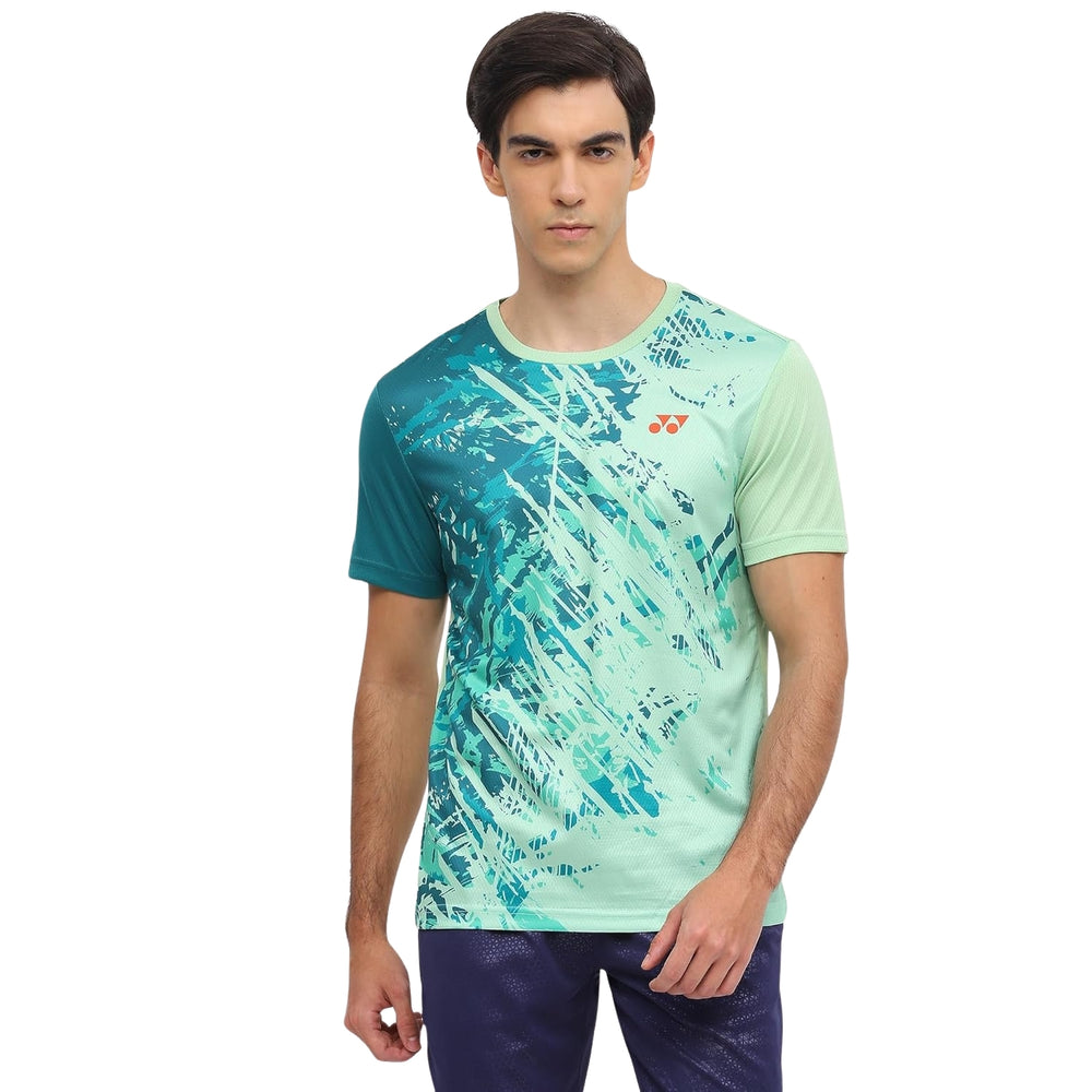 Yonex 2965 Men’s Round Neck T‑Shirt – TruDry Quick‑Dry Polyester Essentia 3 Badminton/Tennis Tee - Best Price online Prokicksports.com
