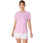 ASICS Women Court Tennis Graphic Tee | Lightweight Breathable Polyester T-Shirt with Moisture-Wicking Comfort & Tennis-Inspired Graphic Design - Best Price online Prokicksports.com