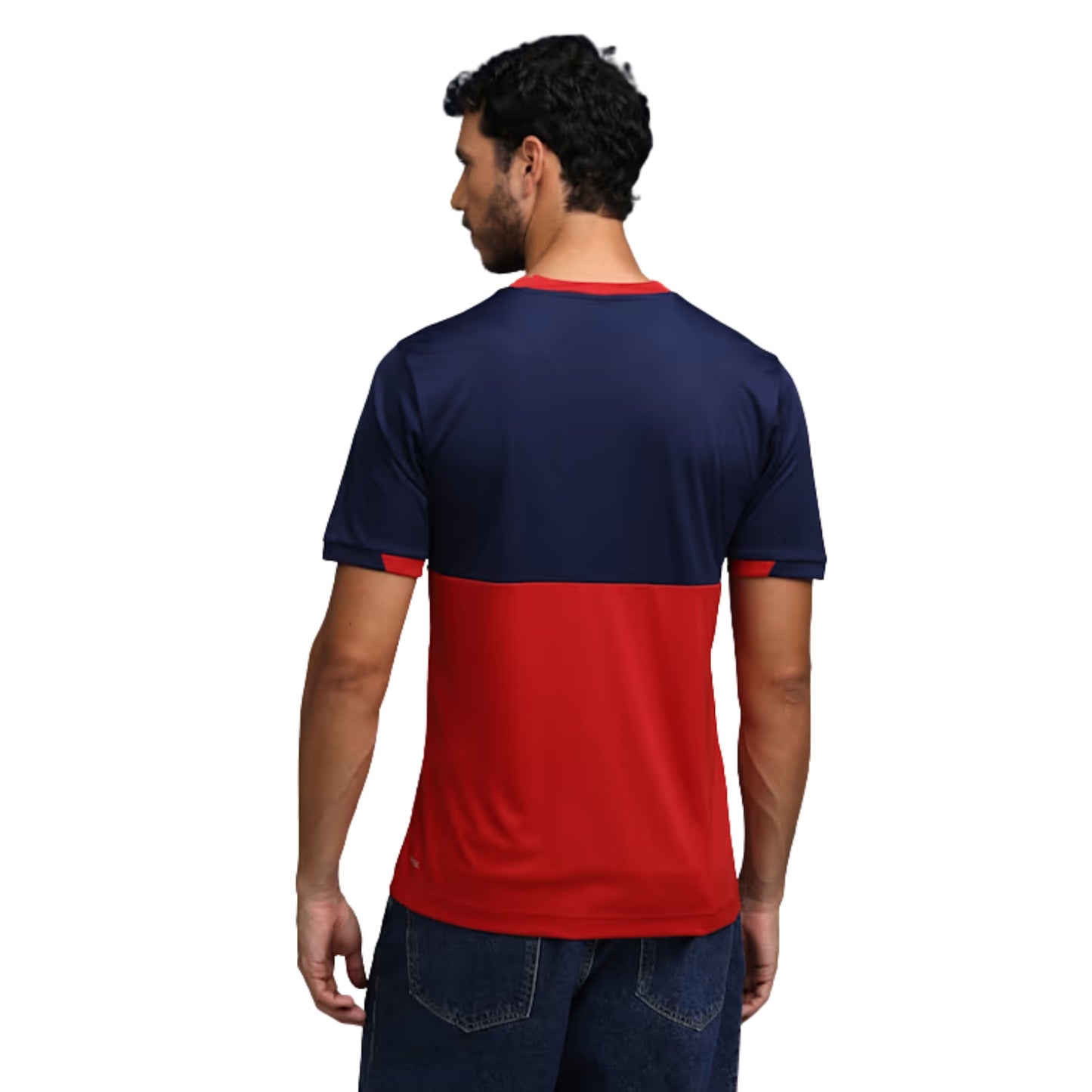 PUMA RCB Takedown Tee 2026 V-Neck T-Shirt for Men | Lightweight Polyester Fabric with dryCELL Technology & Official RCB Branding for Fan Wear - Best Price online Prokicksports.com