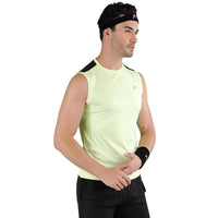 HEAD HMS‑508 Men’s Sleeveless Sports Sando – Lightweight Interlock Polyester with Ventilated Mesh Panels (Sea Green) - Best Price online Prokicksports.com