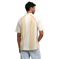 PUMA x RCB Striper Polo II Polo T-Shirt for Men | Classic Collar with Button Placket, Knitted Fabric & Official RCB Branding - Best Price online Prokicksports.com