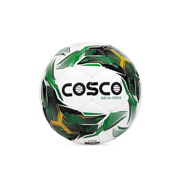 Cosco Delta Force Football Size 5 – Durable Machine-Stitched Ball for Training, School Matches, and Outdoor Play on Grass or Hard Ground