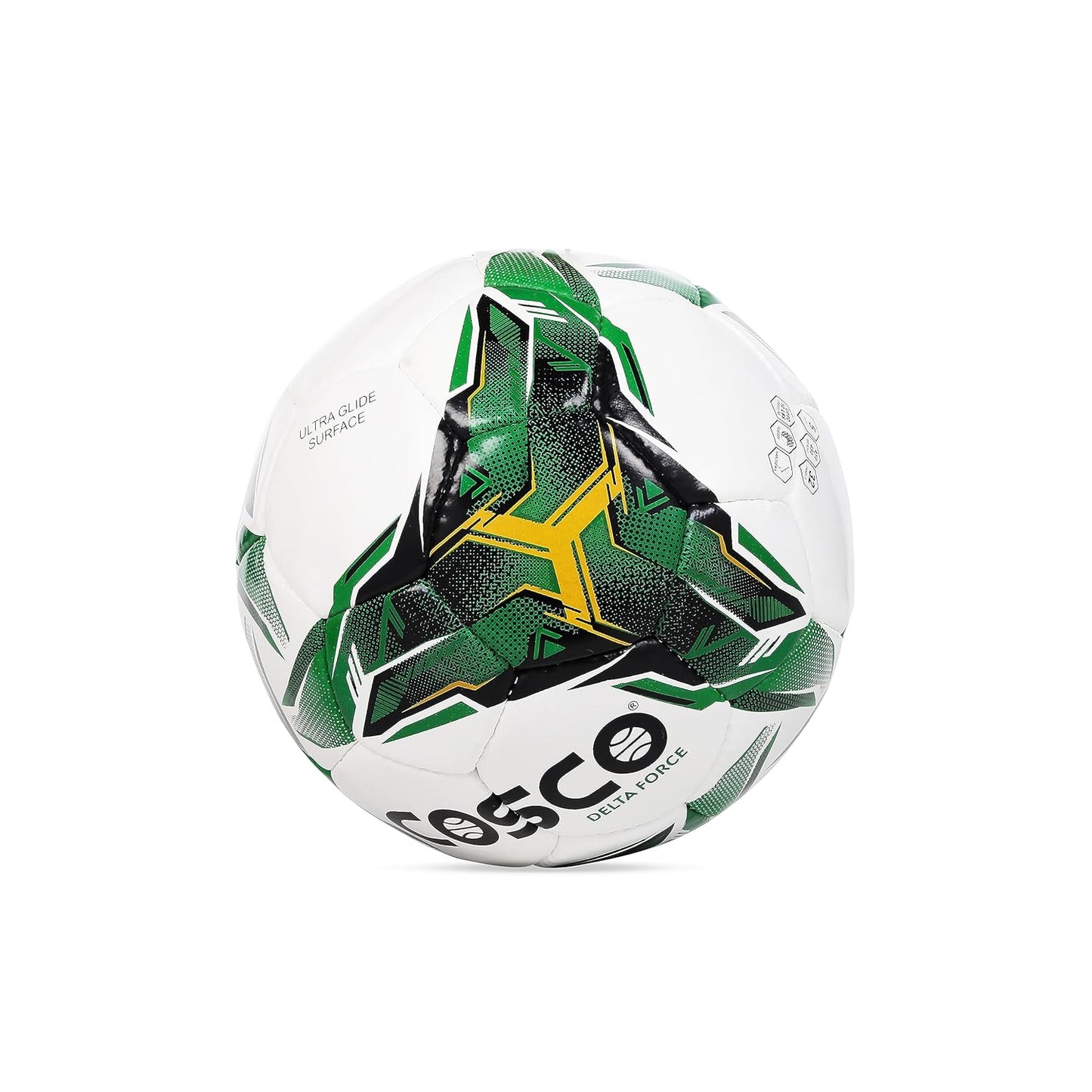 Cosco Delta Force Football Size 5 – Durable Machine-Stitched Ball for Training, School Matches, and Outdoor Play on Grass or Hard Ground - Best Price online Prokicksports.com