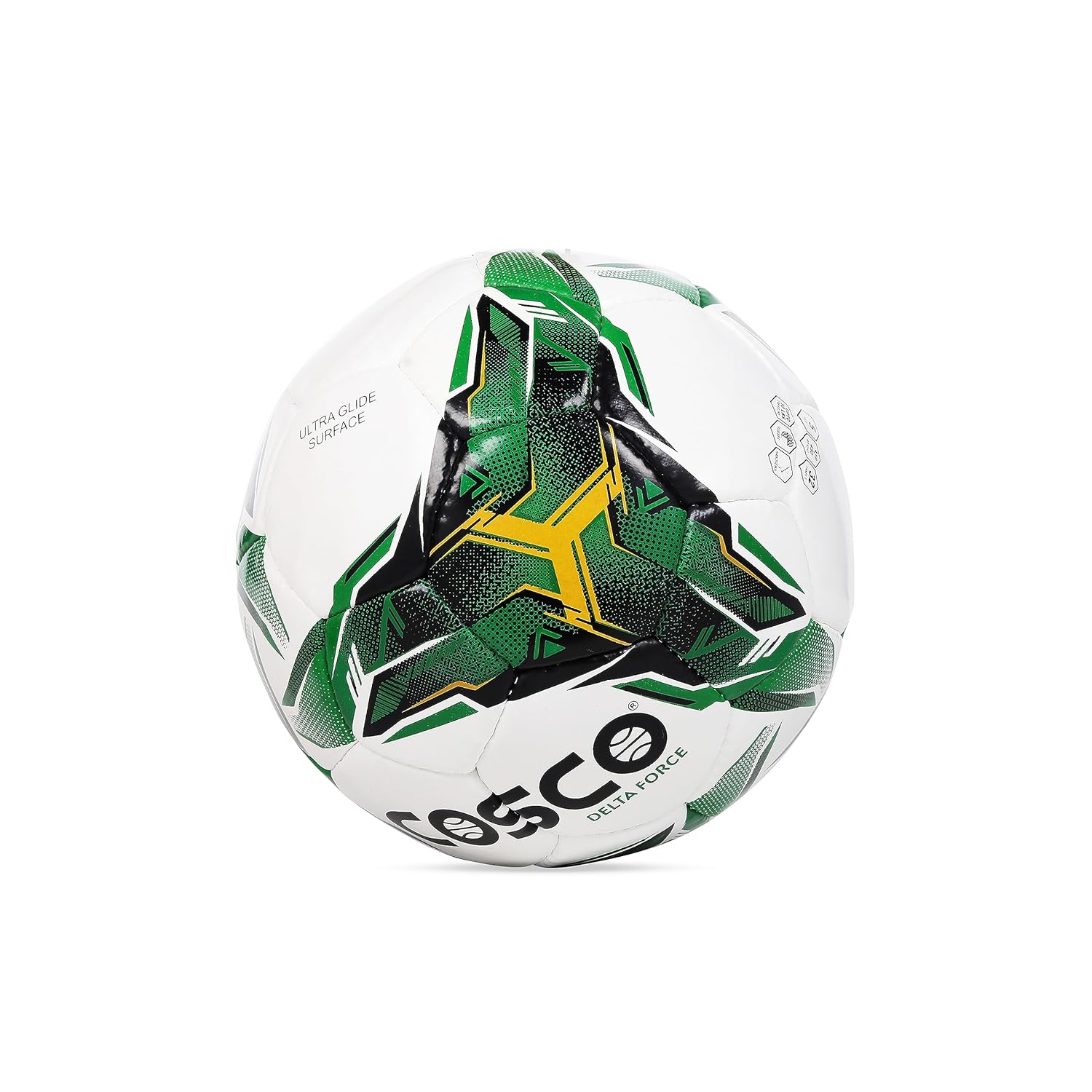 Cosco Delta Force Football Size 5 – Durable Machine-Stitched Ball for Training, School Matches, and Outdoor Play on Grass or Hard Ground - Best Price online Prokicksports.com