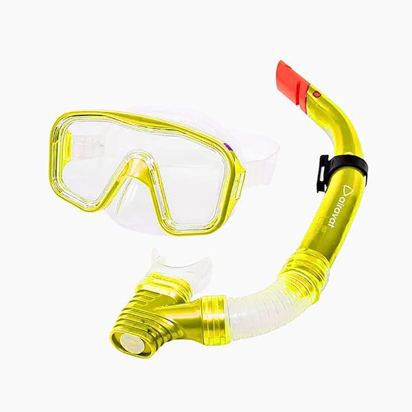 Airavat Adult Snorkel Set 1412 Airlon – Swim Mask with Breathing Tube for Snorkeling, Training, Pool & Open Water Swimming Adventures