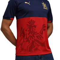 PUMA RCB Takedown Tee 2026 V-Neck T-Shirt for Men | Lightweight Polyester Fabric with dryCELL Technology & Official RCB Branding for Fan Wear - Best Price online Prokicksports.com