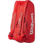 Wilson Super Tour 15PK Tennis Racquet Bag – WR8036601001 - Red | Premium 15 Racquet Bag with Thermo guard, Ample Storage & Professional Travel Design - Best Price online Prokicksports.com
