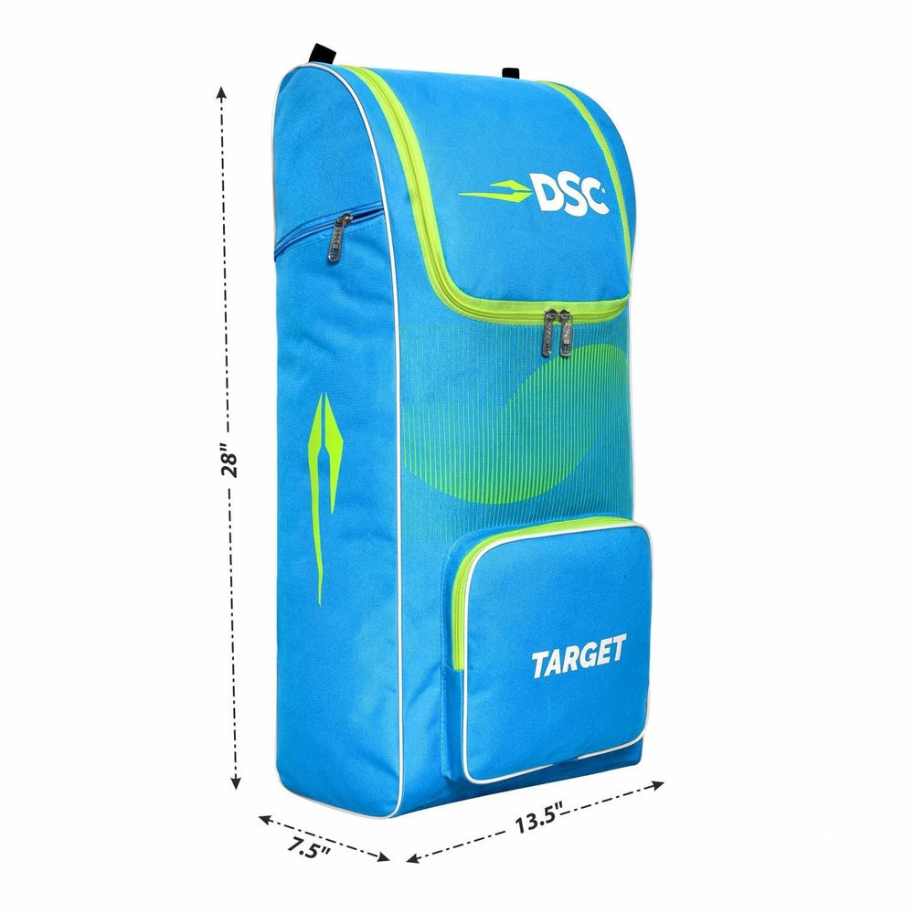 DSC Target Cricket Kit Bag – Spacious Cricket Gear Bag with Durable Fabric, Multiple Compartments & Professional Design - Best Price online Prokicksports.com