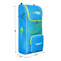 DSC Target Cricket Kit Bag – Spacious Cricket Gear Bag with Durable Fabric, Multiple Compartments & Professional Design - Best Price online Prokicksports.com