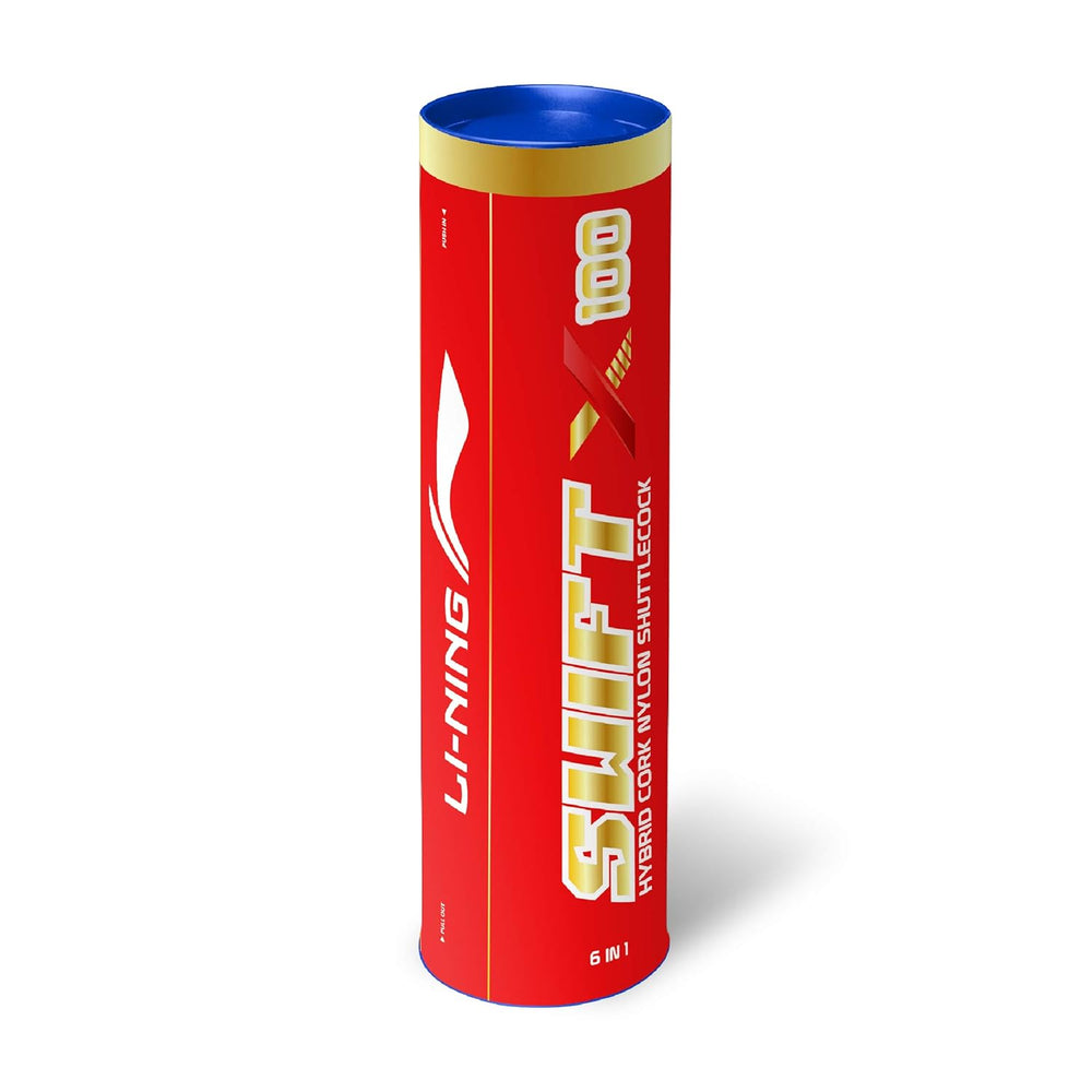 Rally Longer with Li-Ning Swift X100 Nylon Shuttlecocks – Medium Speed, Hybrid Cork Base | Accurate Flight & Long-Lasting - Best Price online Prokicksports.com