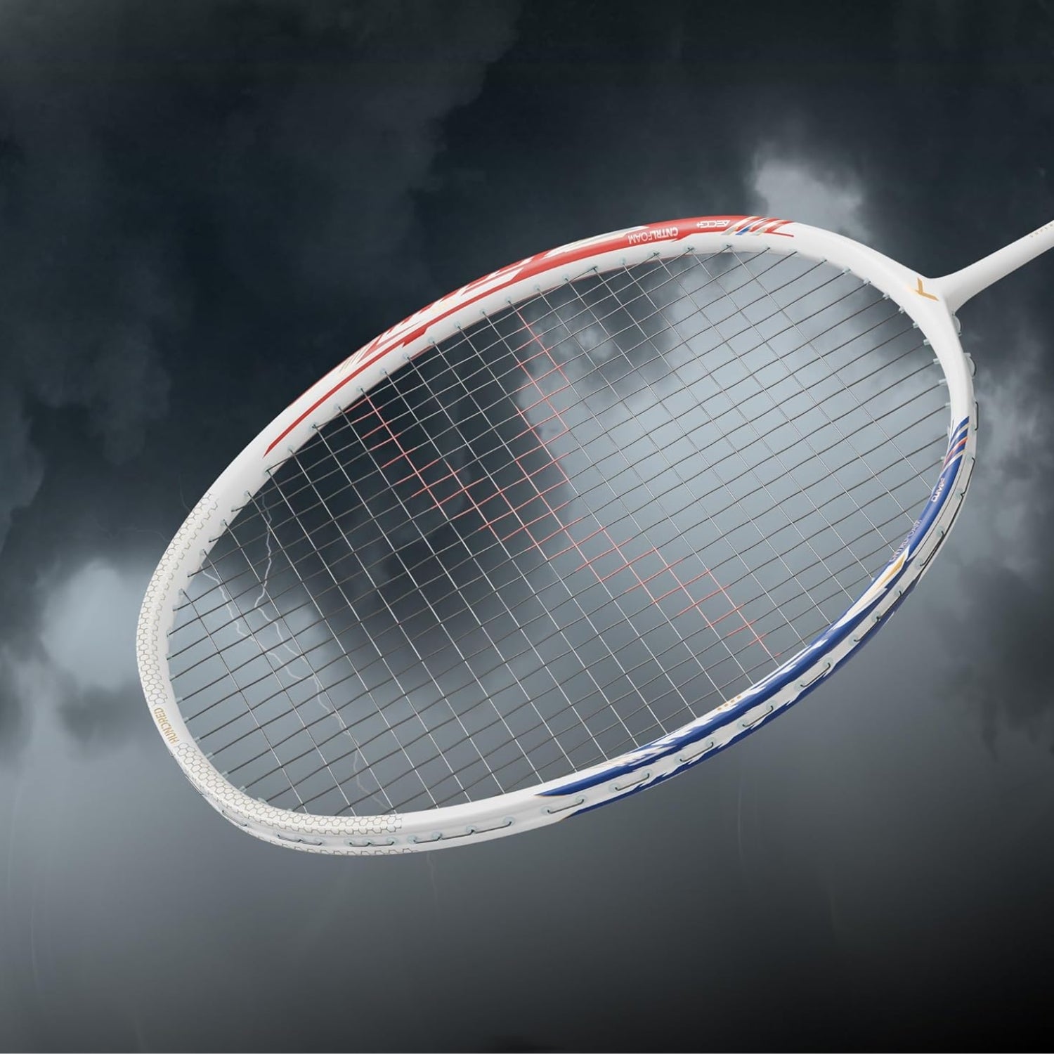 Hundred Flareon Typhoon Strung Badminton Racquet | Superlight Carbon Fibre Frame with CNTRL Foam Technology | Speed & Control Series - Best Price online Prokicksports.com