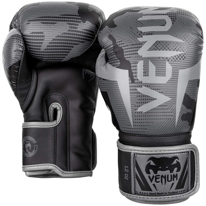 Venum Elite Boxing Gloves | Premium Synthetic Leather | Triple-Density Foam | Anatomical Grip | Hook & Loop Closure | Training/Sparring (10oz-18oz) - Best Price online Prokicksports.com