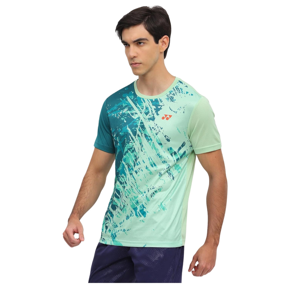 Yonex 2965 Men’s Round Neck T‑Shirt – TruDry Quick‑Dry Polyester Essentia 3 Badminton/Tennis Tee - Best Price online Prokicksports.com