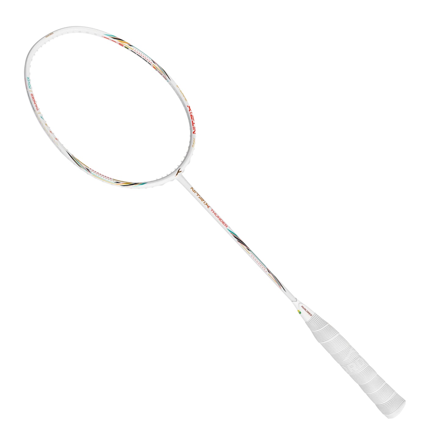 HUNDRED Nitrix Thunder Unstrung Badminton Racquet | Head-Heavy Power Frame with Superlight Carbon Fibre | Attack Series - Best Price online Prokicksports.com