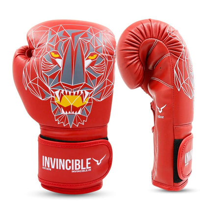 Invincible Limited Edition Combat Gloves – Tiger Print | Premium Synthetic Leather | MMA, Boxing, Kickboxing | Hook & Loop Closure – Men & Women - Best Price online Prokicksports.com