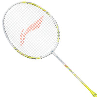 Li-Ning Bladex Spiral Unstrung Badminton Racquet, White/Lime - Best Price online Prokicksports.com