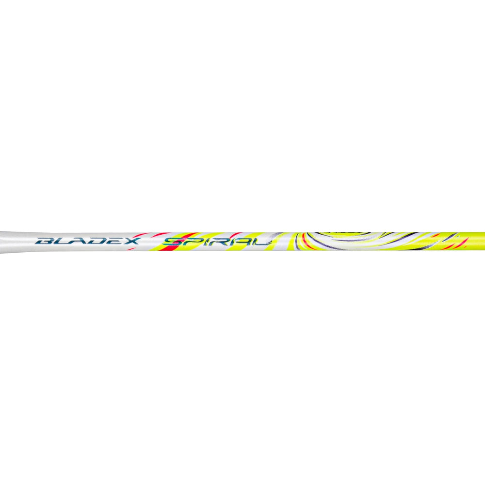 Li-Ning Bladex Spiral Unstrung Badminton Racquet, White/Lime - Best Price online Prokicksports.com