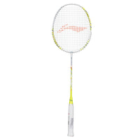 Li-Ning Bladex Spiral Unstrung Badminton Racquet, White/Lime - Best Price online Prokicksports.com